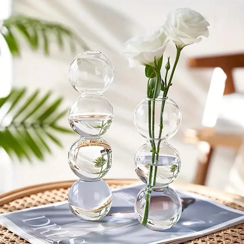 DecorBites™ Glass Bubble Hydroponic Vase for Wedding and Home