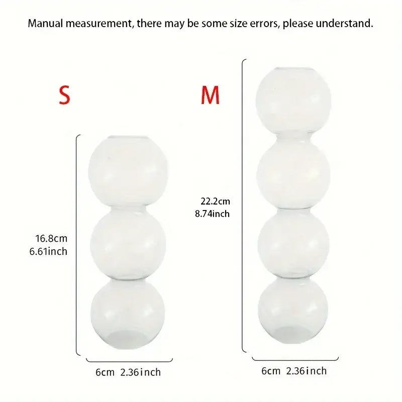 DecorBites™ Glass Bubble Hydroponic Vase for Wedding and Home
