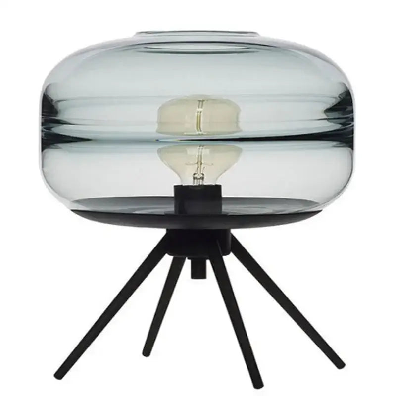 DecorBites™ Glass & Metal Nordic Sofa Desk Lamp for Postmodern Bedroom & Living Room