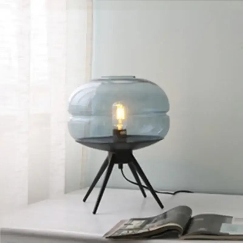 DecorBites™ Glass & Metal Nordic Sofa Desk Lamp for Postmodern Bedroom & Living Room