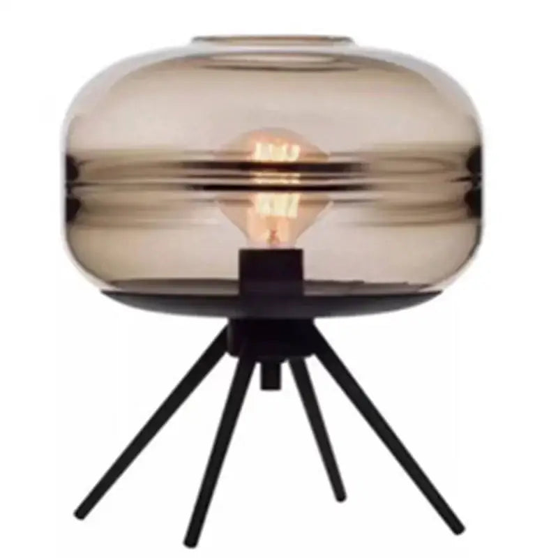 DecorBites™ Glass & Metal Nordic Sofa Desk Lamp for Postmodern Bedroom & Living Room