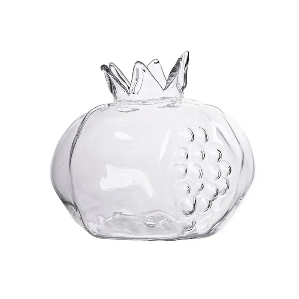 DecorBites™ Glass Pomegranate Flower Vase Home Decor