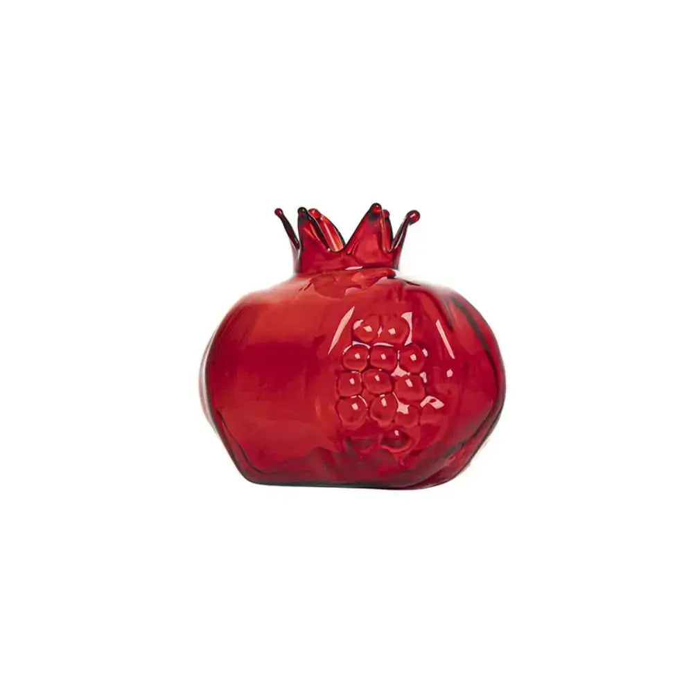 DecorBites™ Glass Pomegranate Flower Vase Home Decor
