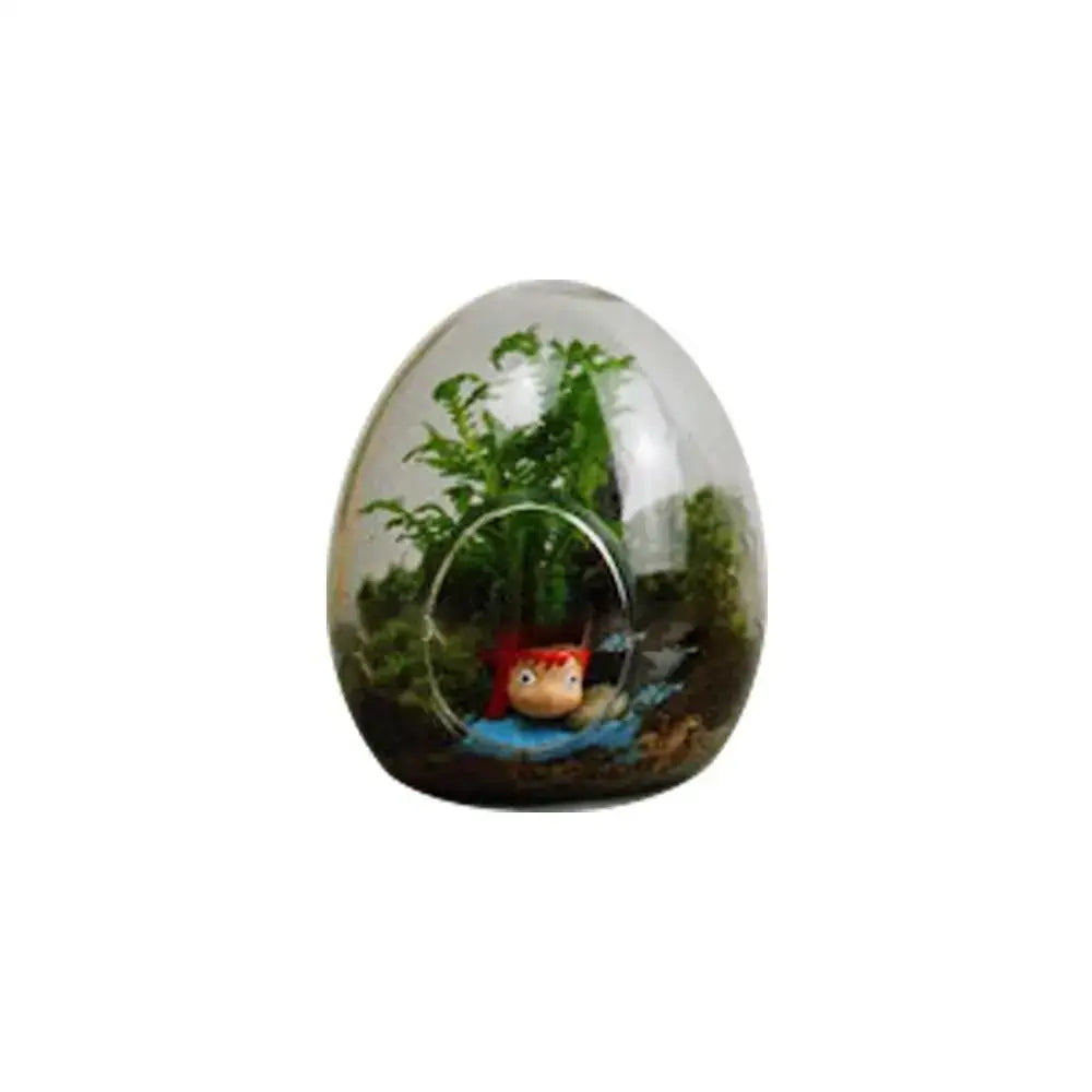 DecorBites™ Glass Succulent Egg-shaped Terrarium