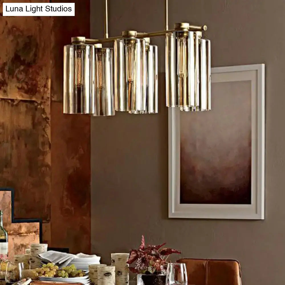 مصابيح قلادة زجاجية معلقة من DecorBites™ للسقف الحديث في الجزر وغرفة الطعام