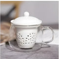 Modern glass teapot set with ceramic filter kitchen tea infuser