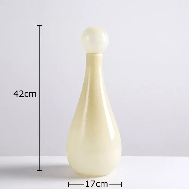 Modern ceramic vase flower arrangement living room decor