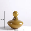 Modern ceramic vase flower arrangement living room decor