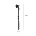 Modern black glass wall lamp for living room with five spheres