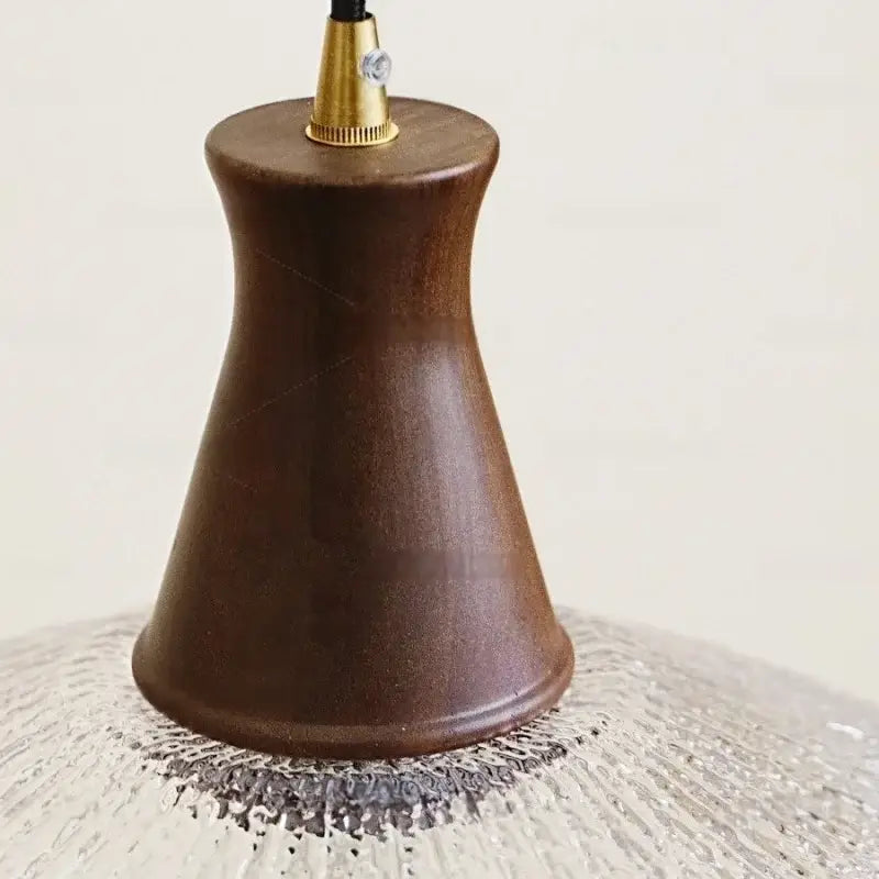DecorBites™ Glass & Wood LED Pendant Lights for Home Decor & Restaurant Lighting