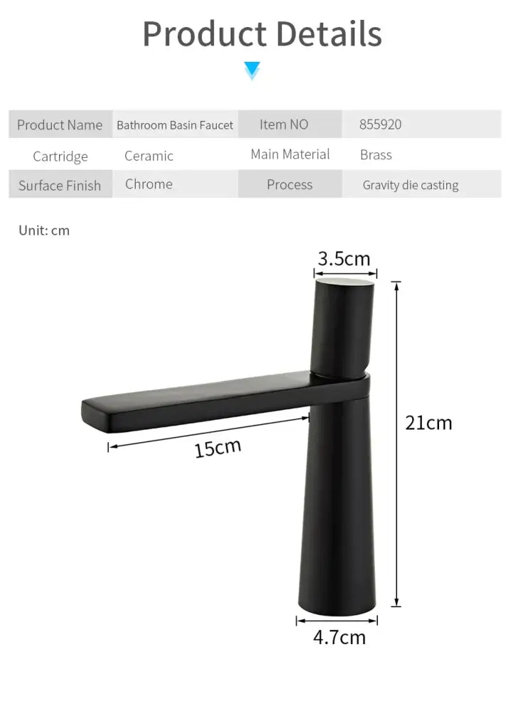 DecorBites™ Gold Brass Basin Faucet for Bathroom Sink
