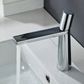 DecorBites™ gold brass basin faucet with sleek minimalist design and single cylindrical handle for bathroom sink