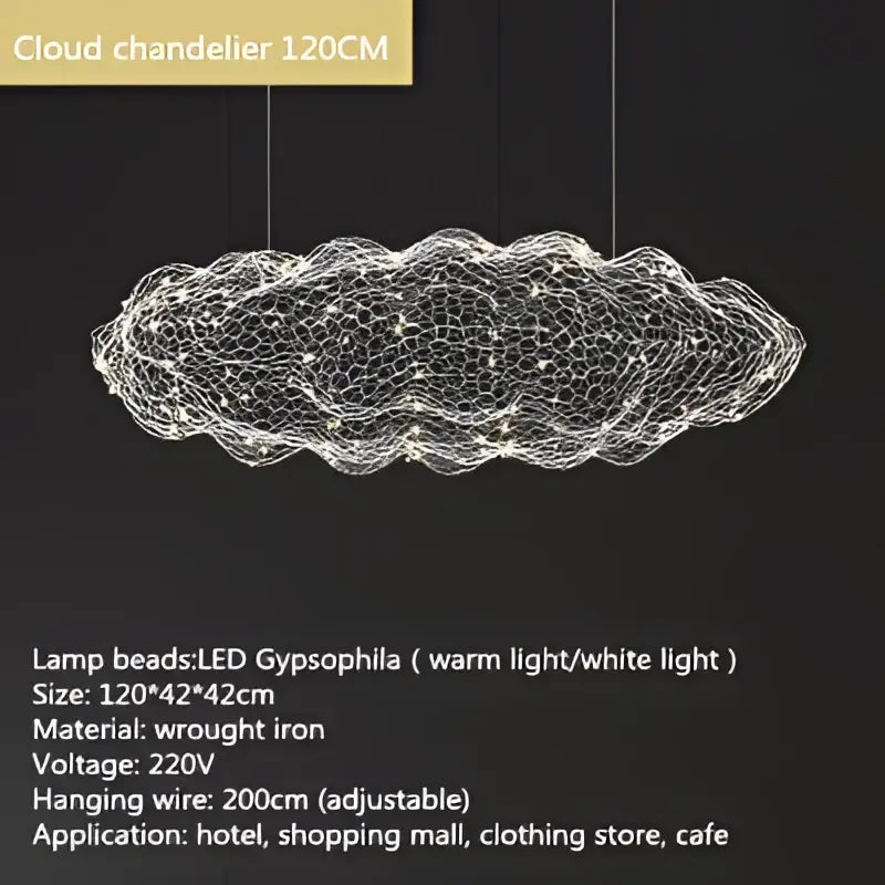 DecorBites™ Gold Cloud Pendant Lights for Home and Restaurant