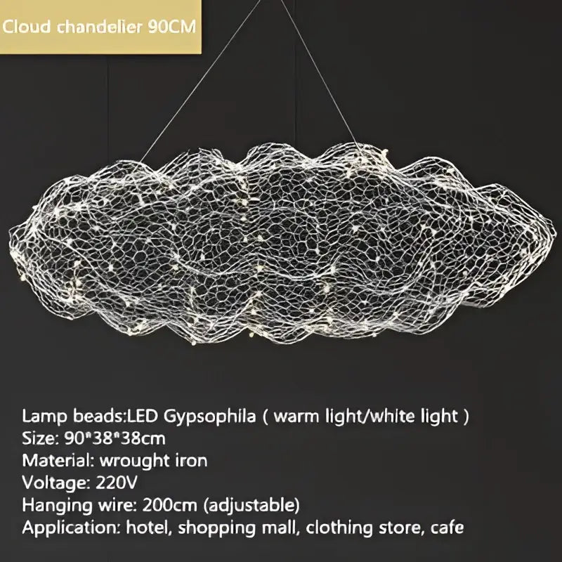 DecorBites™ Gold Cloud Pendant Lights for Home and Restaurant