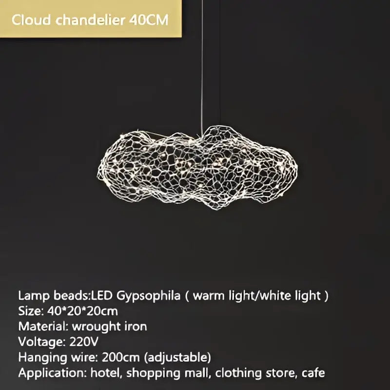 DecorBites™ Gold Cloud Pendant Lights for Home and Restaurant