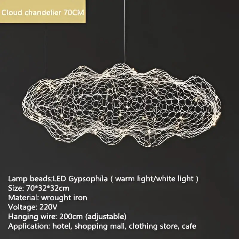 DecorBites™ Gold Cloud Pendant Lights for Home and Restaurant