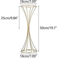 DecorBites™ Gold Iron Flower Vase Set for Wedding Decor