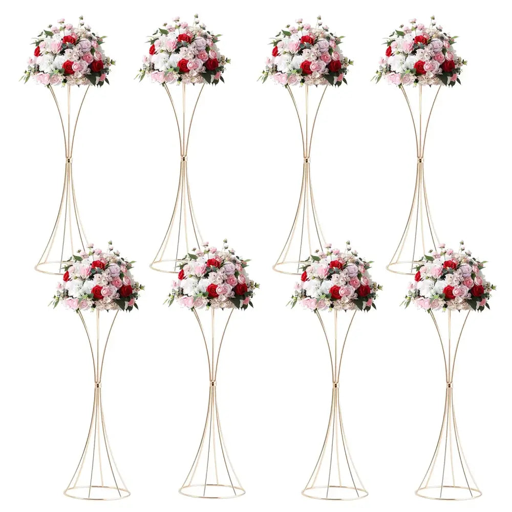 DecorBites™ Gold Metal Trumpet Flower Stand Vases