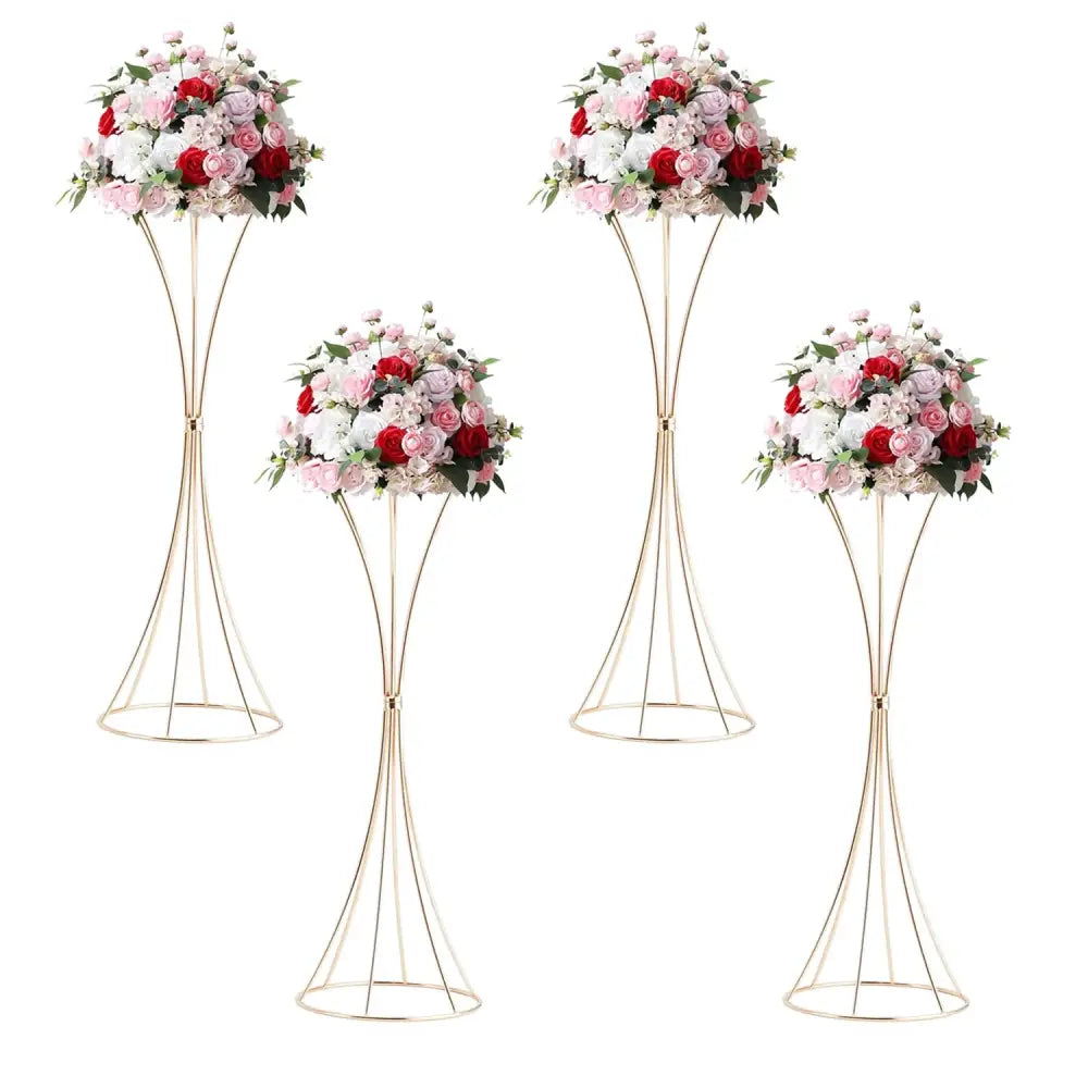 DecorBites™ Gold Metal Trumpet Flower Stand Vases
