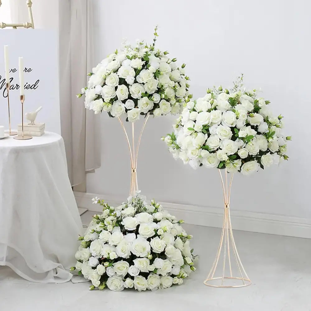 DecorBites™ Gold Metal Trumpet Flower Stand Vases