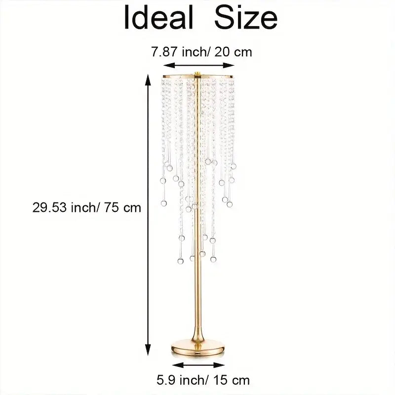 DecorBites™ Gold Metal Vases Set, Elegant 29.6" Height