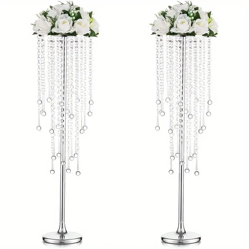 DecorBites™ Gold Metal Vases Set, Elegant 29.6" Height