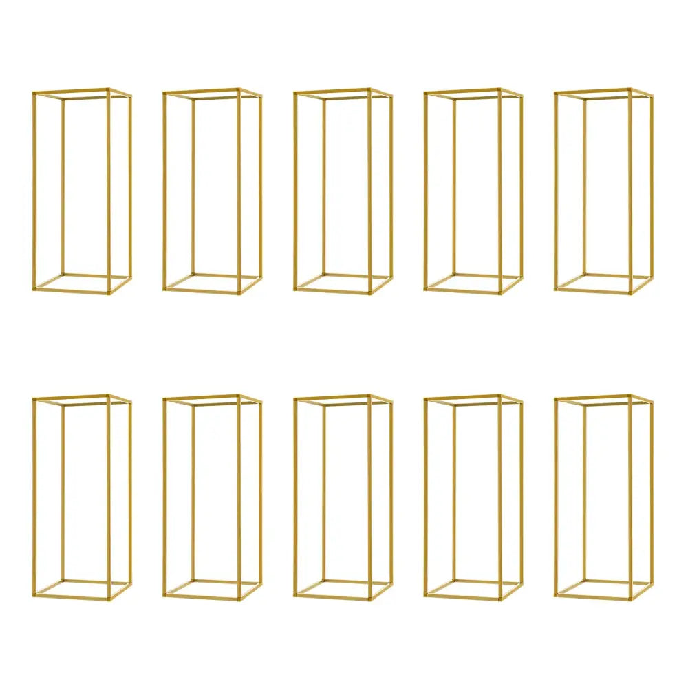 DecorBites™ Gold Metal Wedding Flower Stand Set