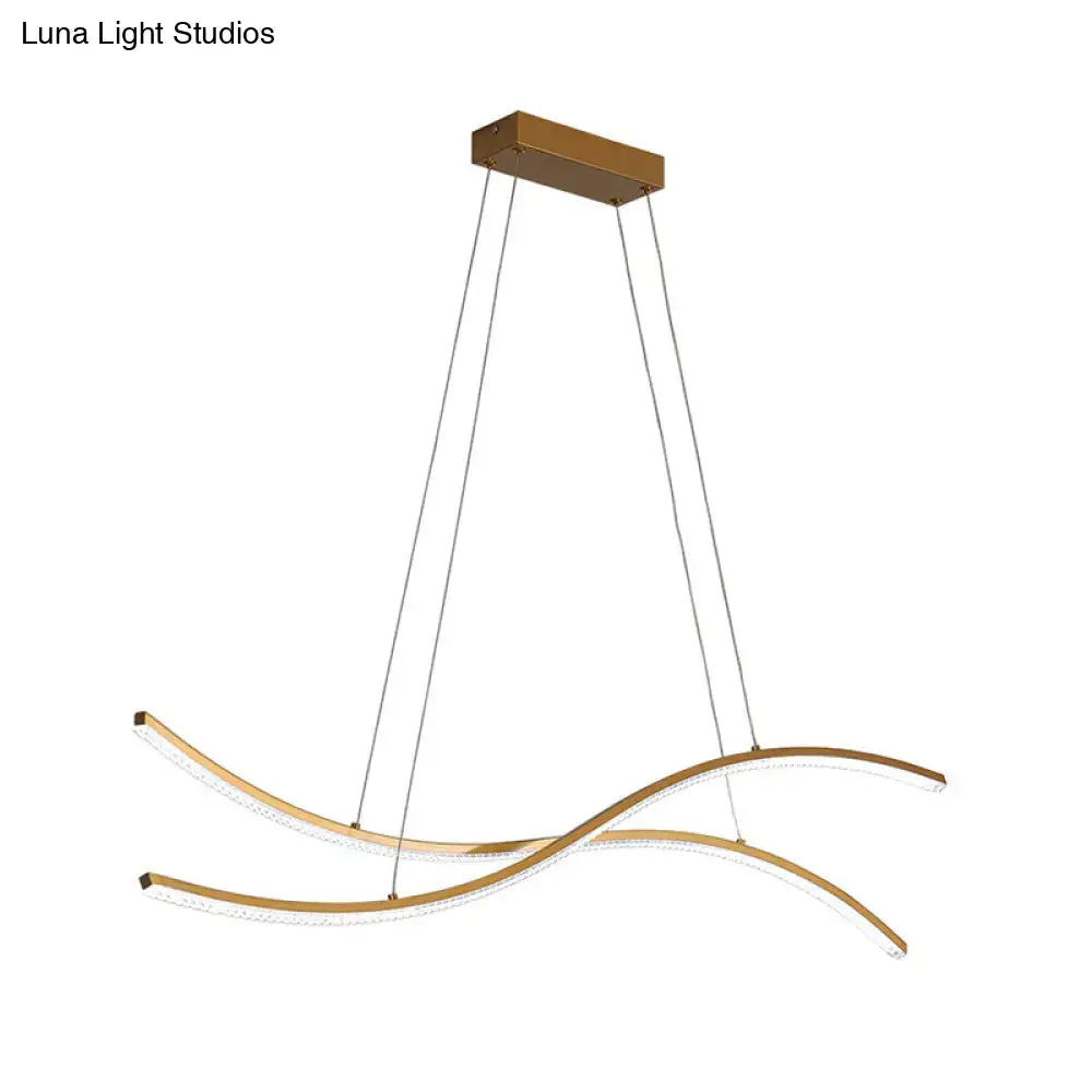 DecorBites™ Gold Metallic LED Hanging Light - Minimalist Island Ceiling Light for Restaurants