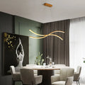 DecorBites™ Gold Metallic LED Hanging Light - Minimalist Island Ceiling Light for Restaurants