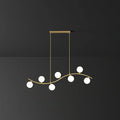 DecorBites™ Gold Milk Ball Glass Pendant Lighting for Minimalist Dining Room Island
