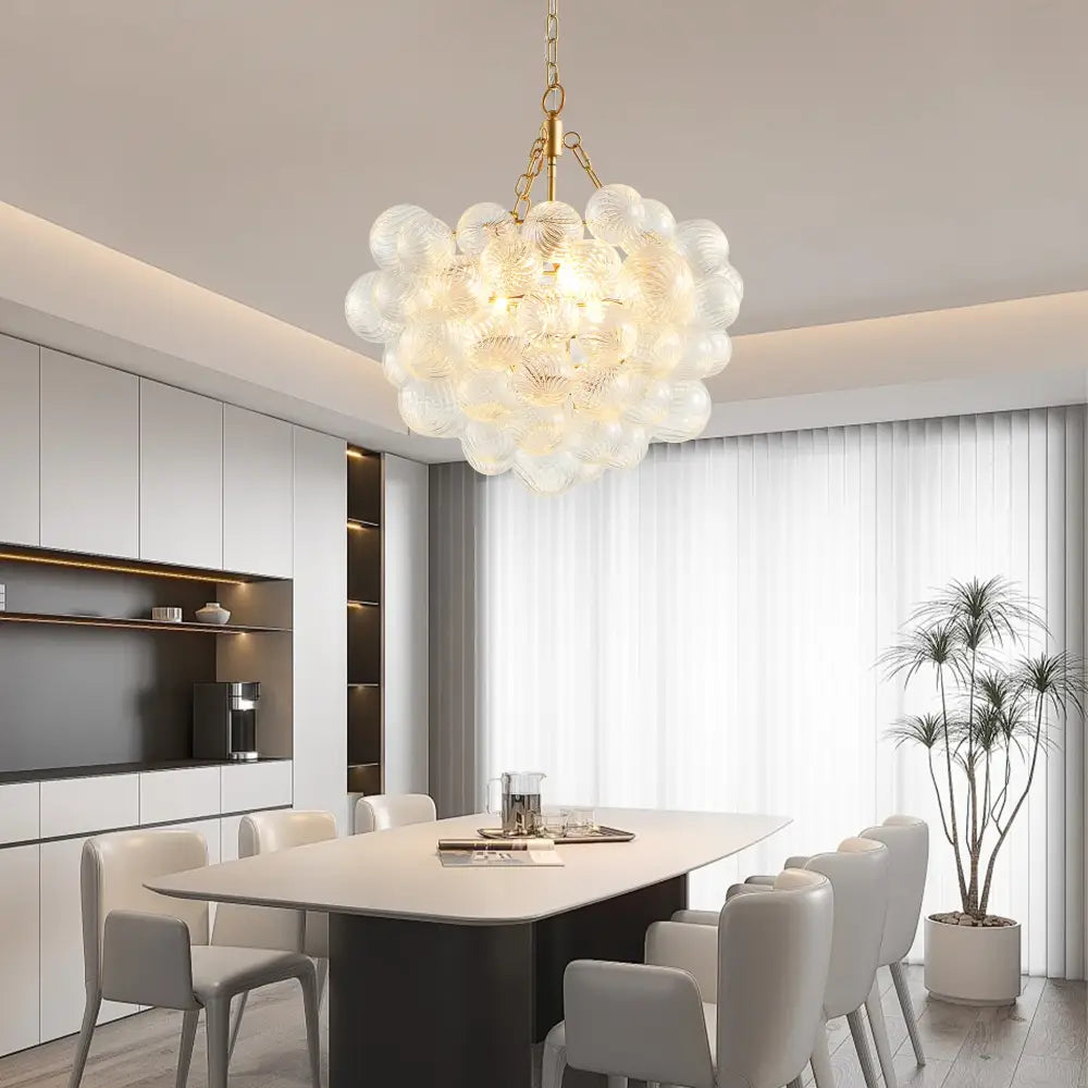 DecorBites™ Gold Pendant Chandelier with Adjustable Height