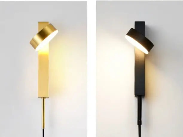 DecorBites™ Gold Wall Lamp with Dimmer Switch