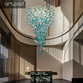 DecorBites™ Green Crystal Stone Chandelier for Modern Spaces
