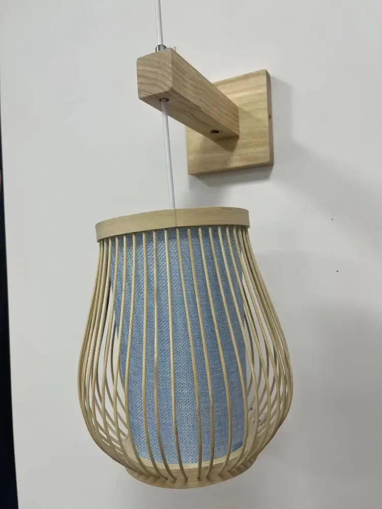 DecorBites™ Hand-Knit Bamboo Pendant Ceiling Light