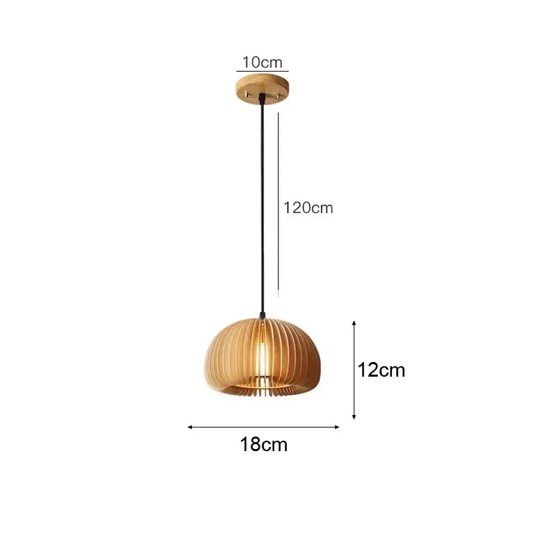 DecorBites™ Hand-Knit Bamboo Pendant Ceiling Light