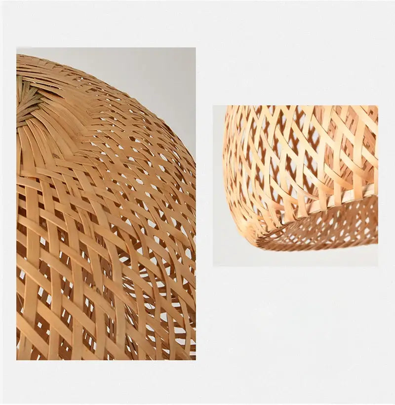 DecorBites™ Hand Knitted Chinese Style Hanging Bamboo Lamps