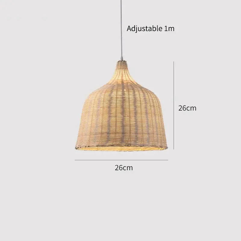 DecorBites™ Hand Knitted Chinese Style Hanging Bamboo Lamps