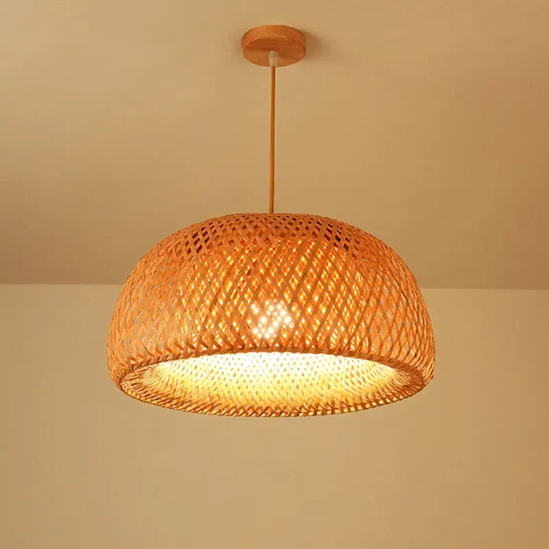 DecorBites™ Hand Knitted Chinese Style Hanging Bamboo Lamps