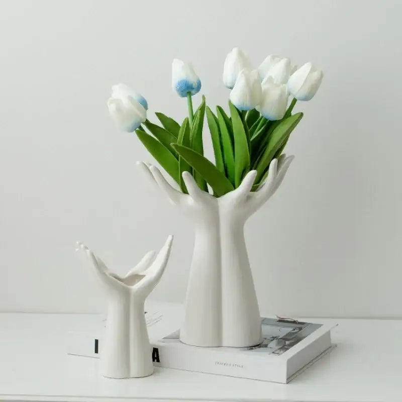 DecorBites™ Hand-painted Ceramic Flower Vase Home Decor