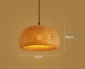 DecorBites™ Hand-Woven Bamboo Pendant Light Chandelier
