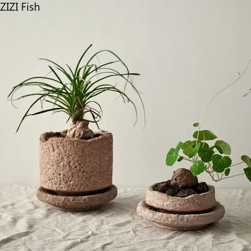 DecorBites™ Handcrafted Ceramic Vase for Flowers