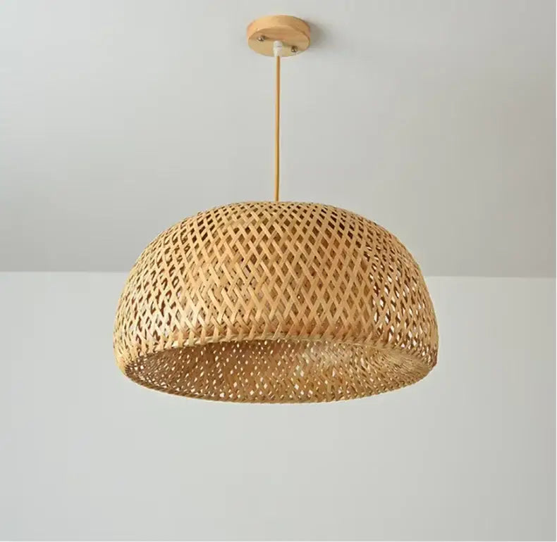 DecorBites™ Handcrafted Chinese Bamboo Pendant Lamp