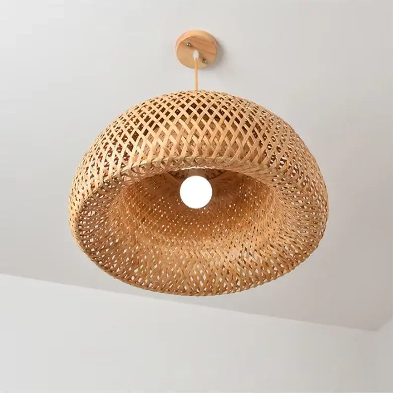 DecorBites™ Handcrafted Chinese Bamboo Pendant Lamp