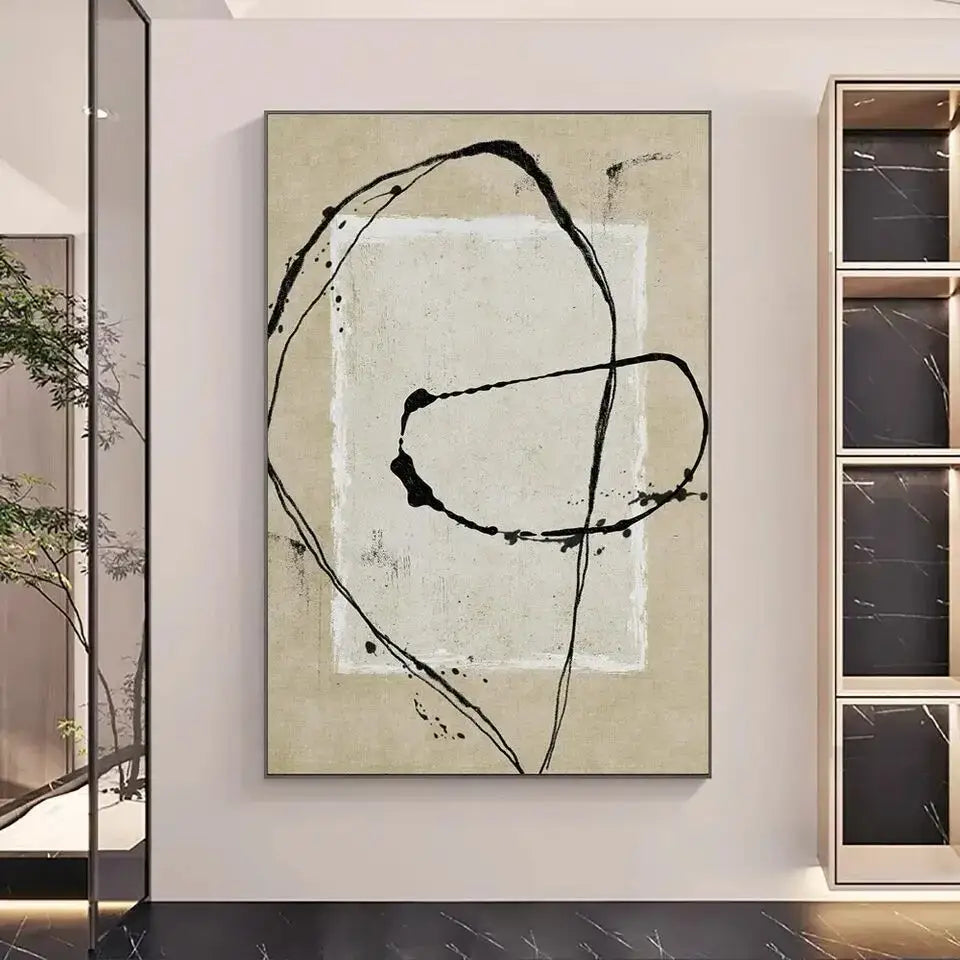 DecorBites™ Handmade Abstract Oil Painting Wall Art Decor