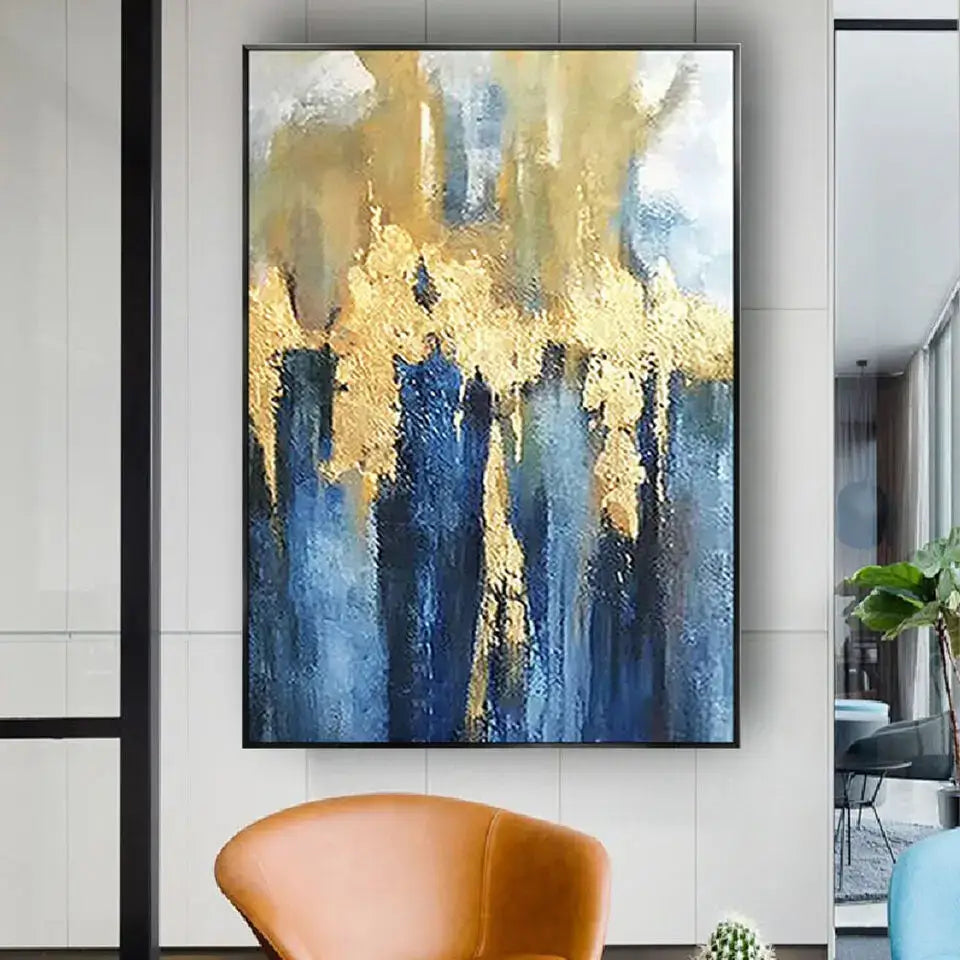 DecorBites™ Handmade Abstract Oil Painting Wall Art Decor
