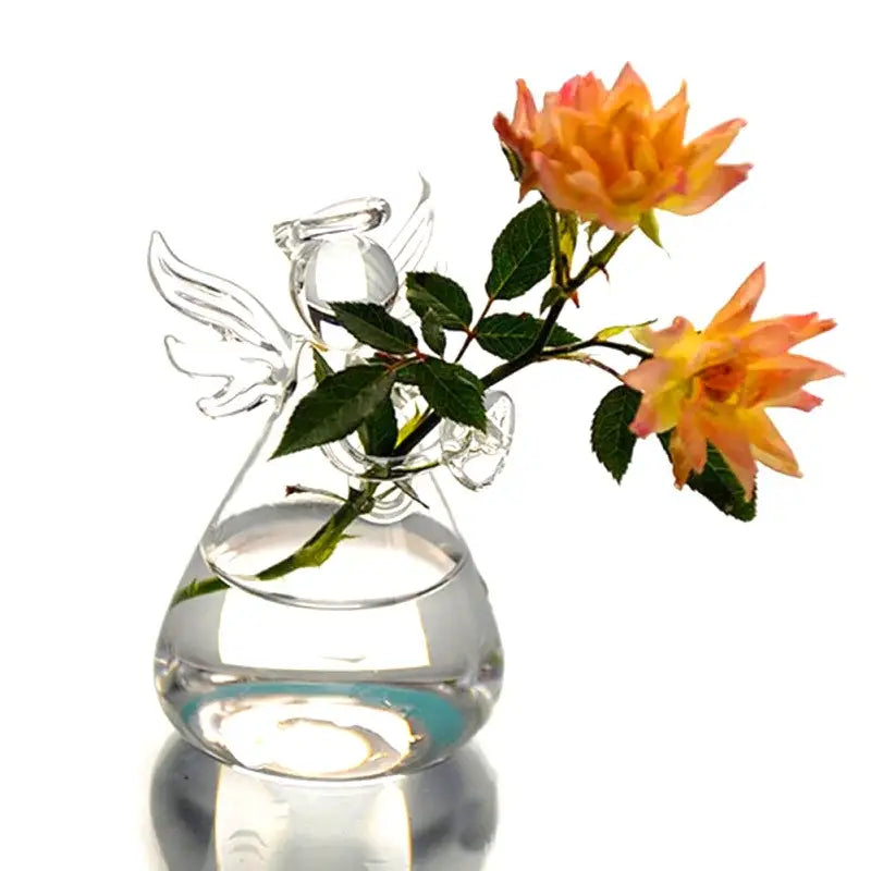 DecorBites™ Handmade Angel Glass Vase - Home Decor