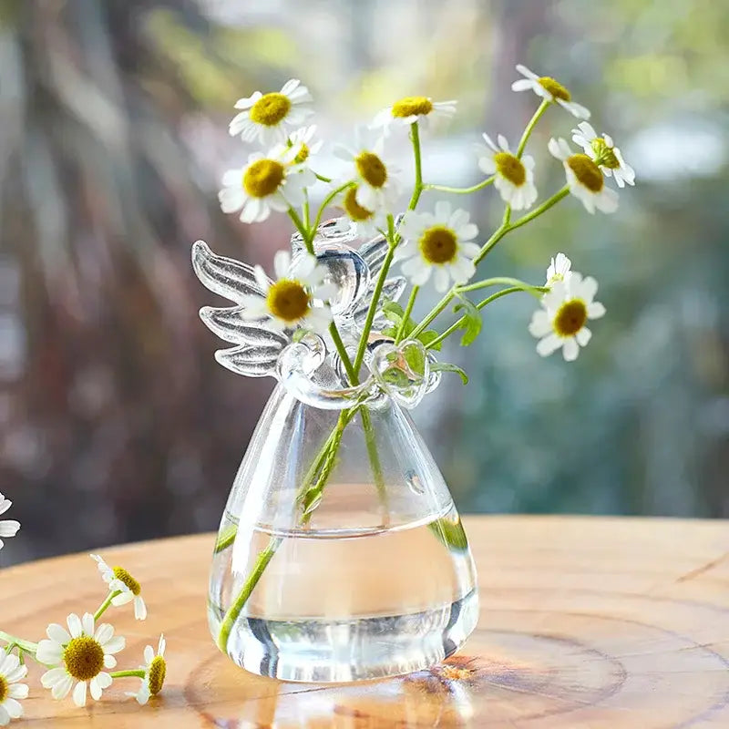 DecorBites™ Handmade Angel Glass Vase - Home Decor