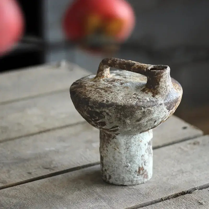 DecorBites™ Handmade Ceramic Vase for Dried Flowers