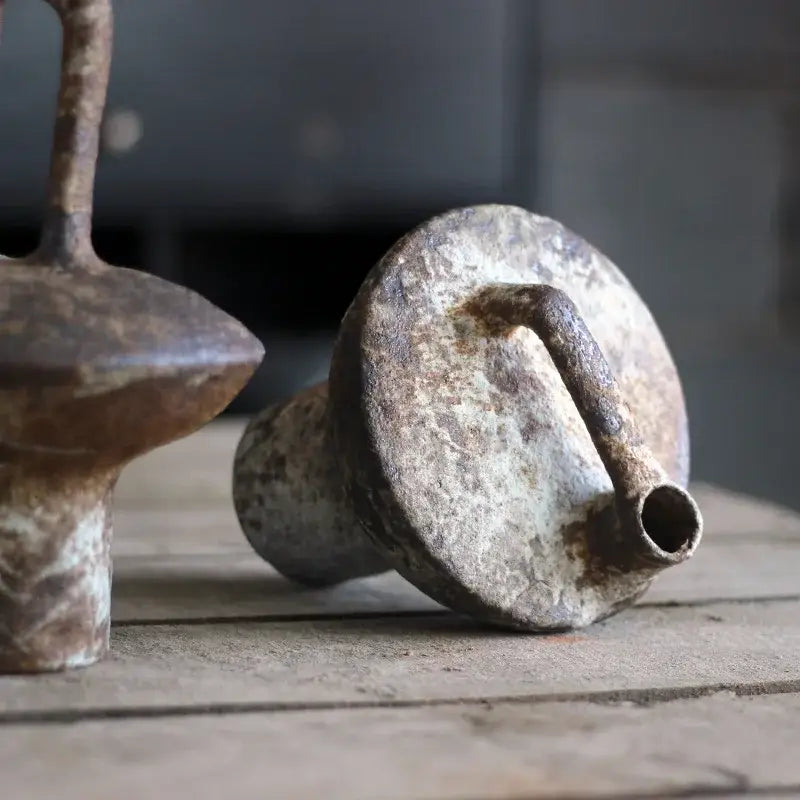 DecorBites™ Handmade Ceramic Vase for Dried Flowers