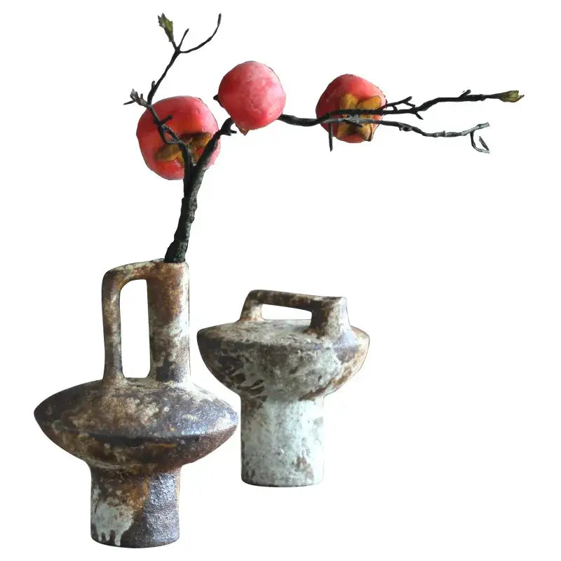 DecorBites™ Handmade Ceramic Vase for Dried Flowers